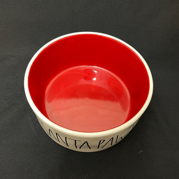 Santa Paws Food/Water Bowl and Christmas Dog themed Kitchen Towel - Picture 5 of 10